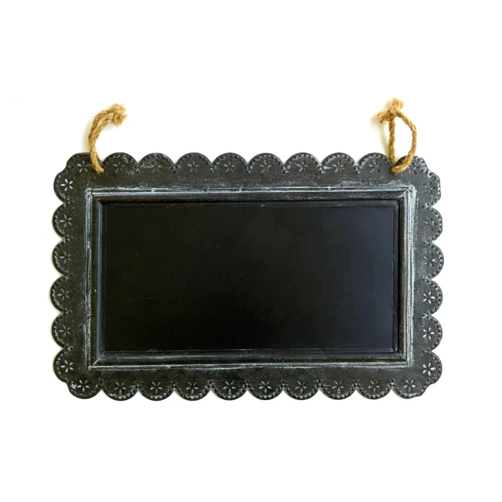 Urban Outfitters Scalloped Edge Hanging Chalkboard